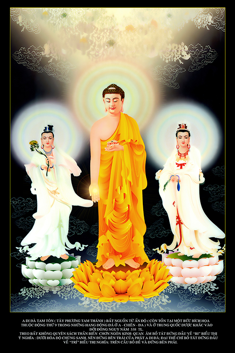 Tranh Tây Phương Tam Thánh